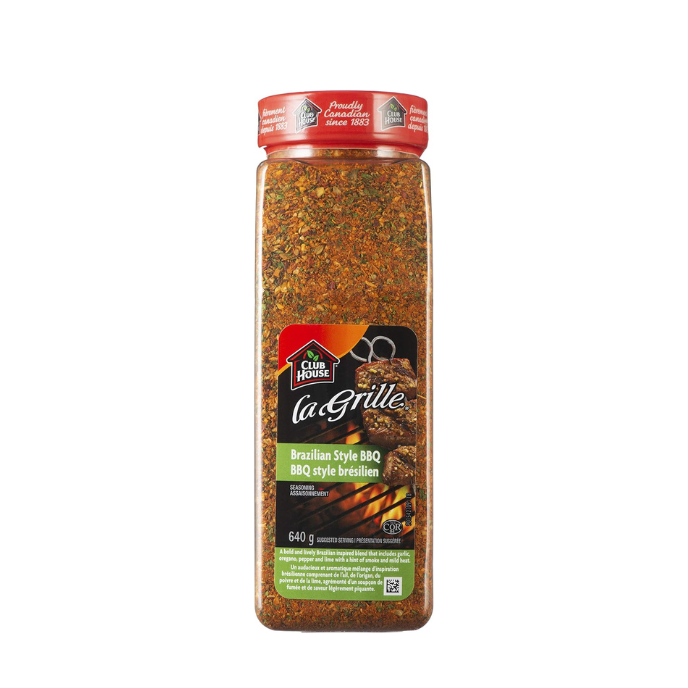 Club House La Grille, Grilling Made Easy, Brazilian BBQ Seasoning, 640g