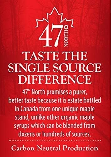 47 North Pure Real Organic Maple Syrup | 3 x 50ml Gift Set / Sampler Pack | Grade A Amber, Dark, Very Dark with a Velvety Smooth Texture | Perfect for Holidays, Christmas, Birthdays