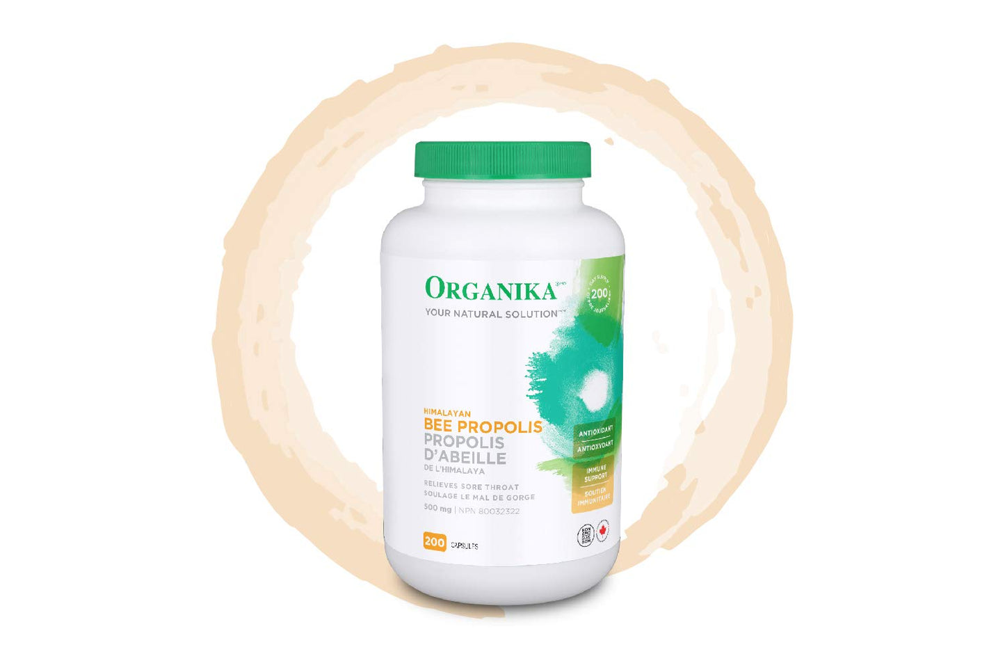 Organika Bee Propolis (Himalayan) – 200 Capsules | Natural Immune Support & Antioxidant | Pure Bee Propolis Supplement from Canada