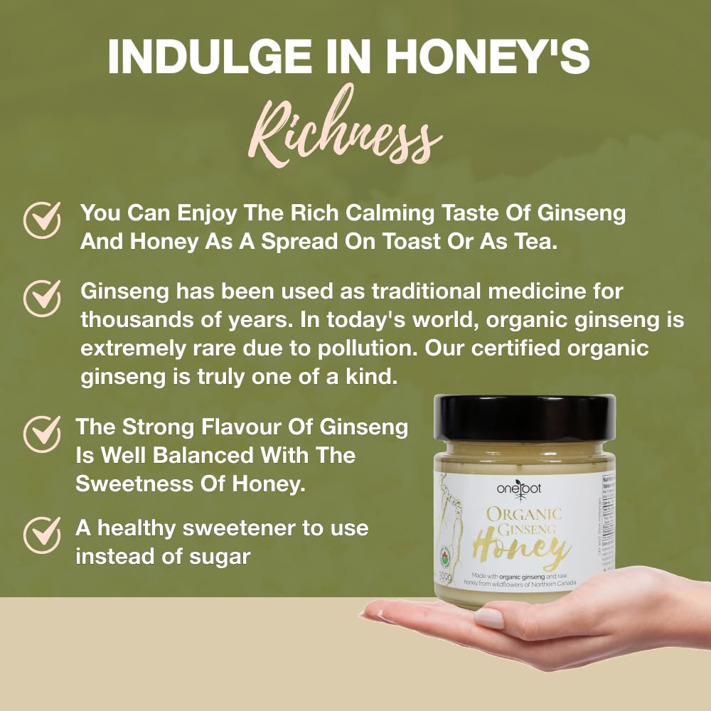 ONEROOT Organic Infused Honey Ginseng