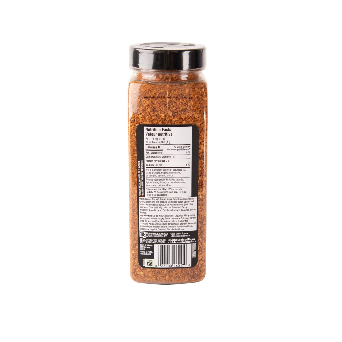 Club House La Grille Seasoning, Brown Sugar Bourbon, 785 g - Made for Chefs,