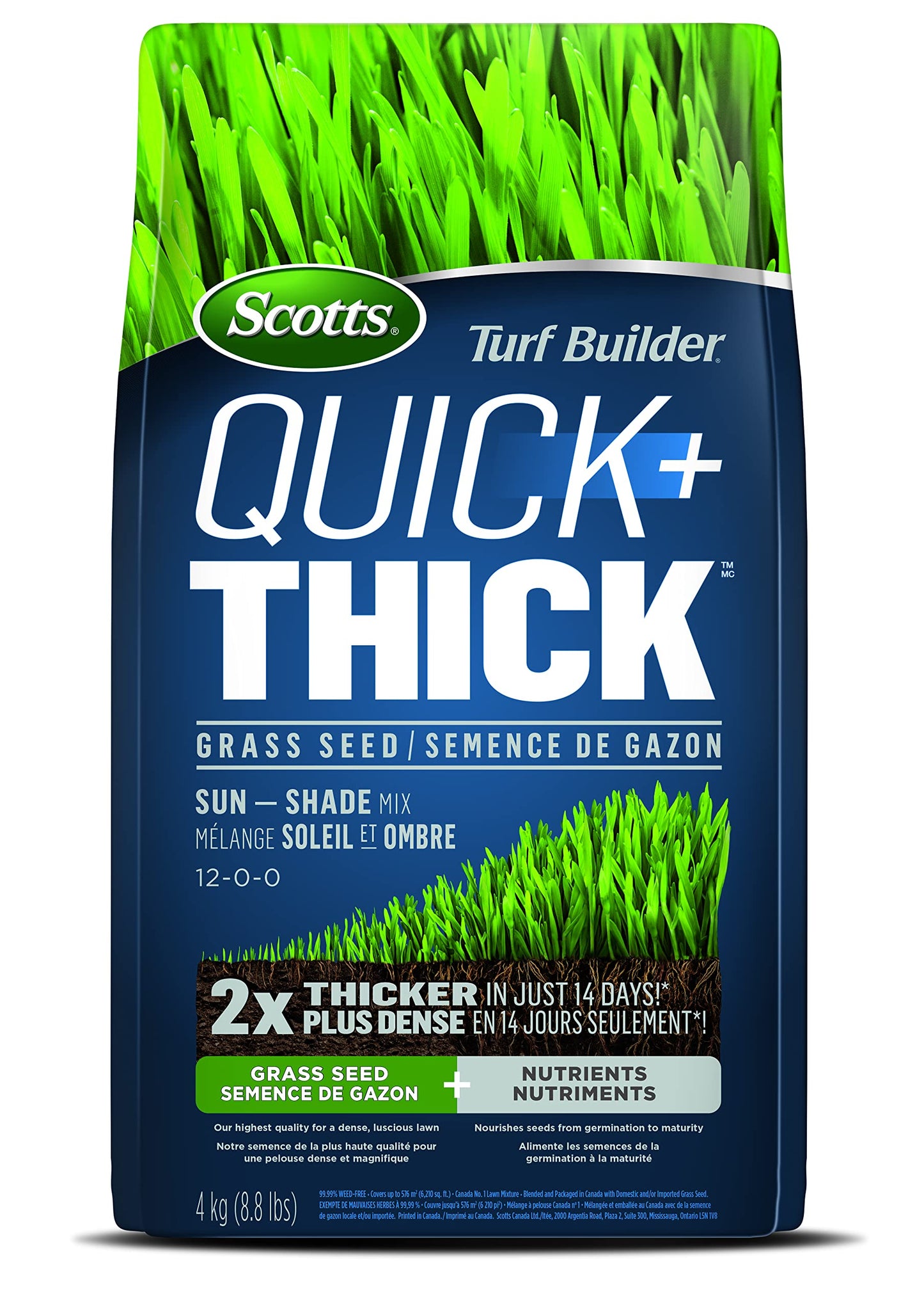 Scotts Turf Builder Quick + Thick Grass Seed (Sun Shade Mix) -