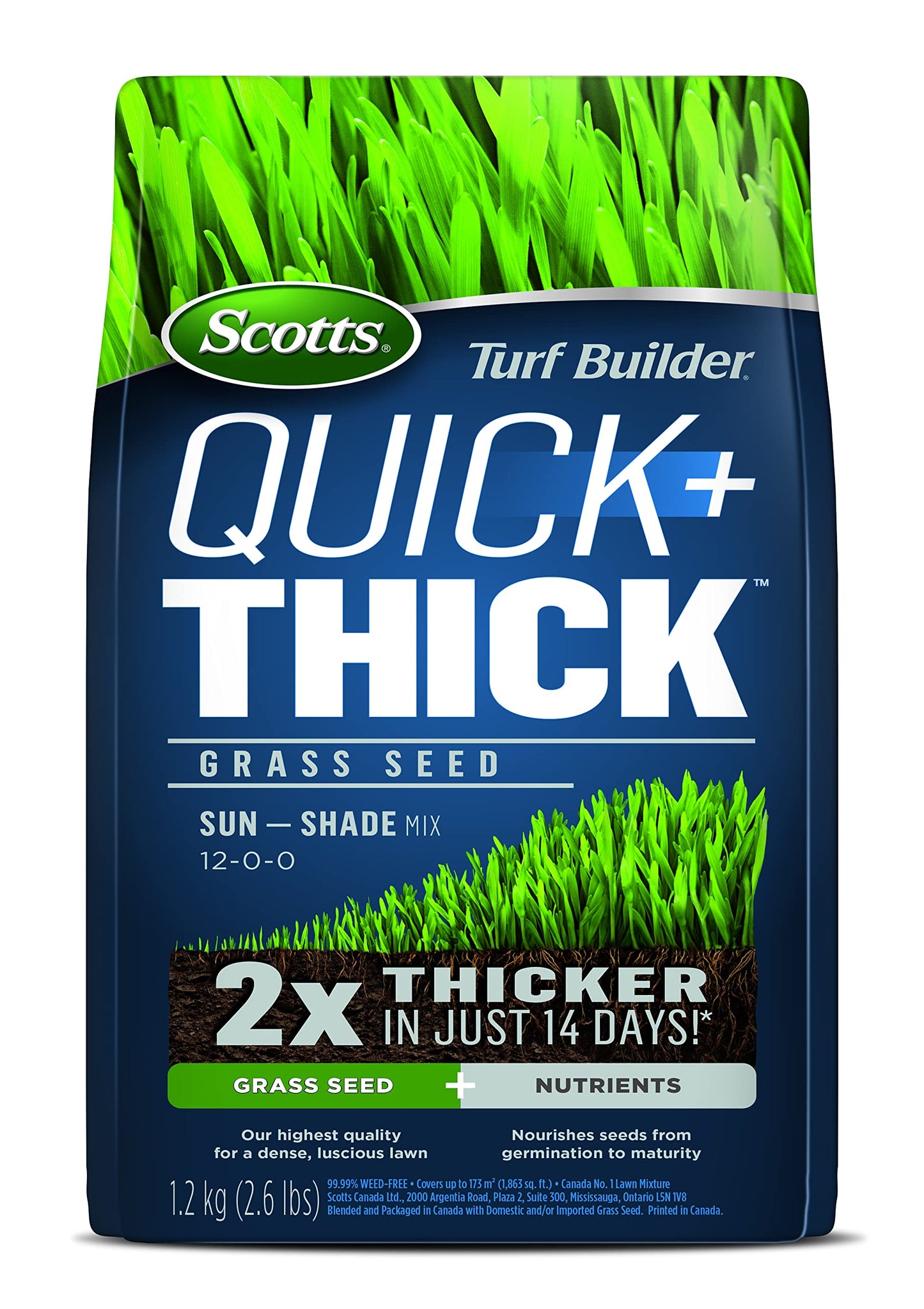 Scotts Turf Builder Quick + Thick Grass Seed (Sun Shade Mix) -