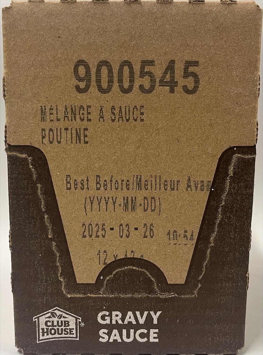 Club House, Dry Sauce powder /Seasoning/Marinade Mix, Poutine Gravy, 42g (Pack of 12) - (Packaging may vary)