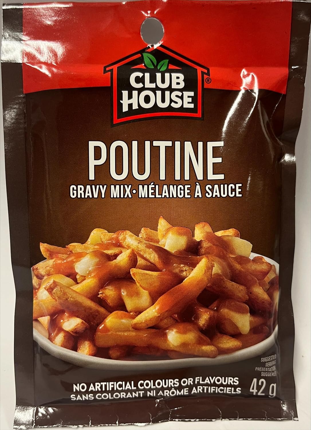 Club House, Dry Sauce powder /Seasoning/Marinade Mix, Poutine Gravy, 42g (Pack of 12) - (Packaging may vary)