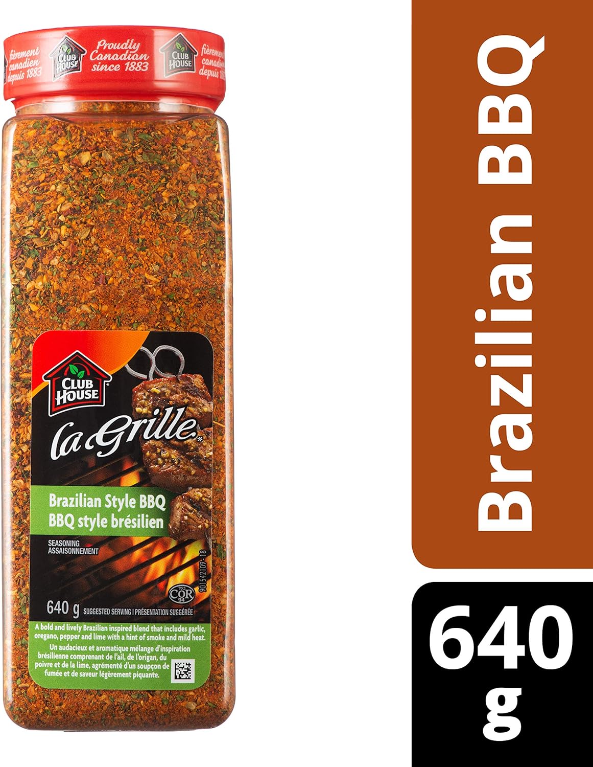Club House La Grille, Grilling Made Easy, Brazilian BBQ Seasoning, 640g