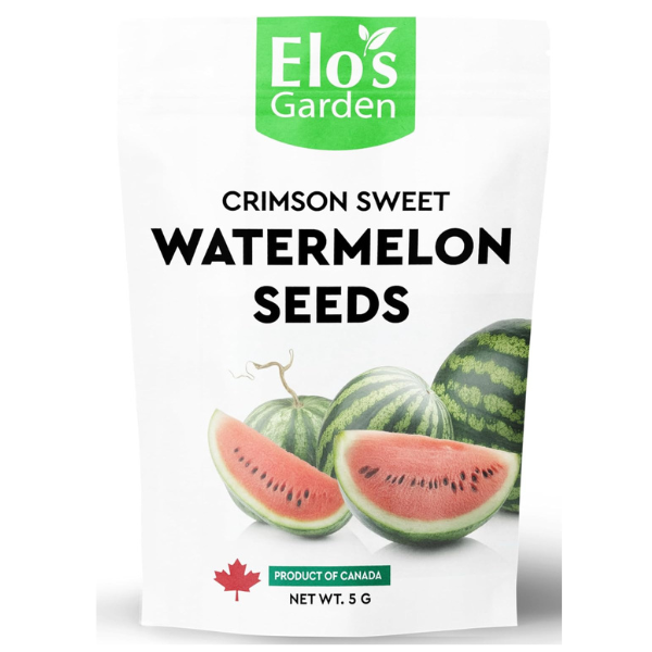 Crimson Sweet Watermelon Seeds (5g) | Premium Quality Non-GMO Seeds | Sweet and Juicy Watermelons | Ideal for Fresh Eating and Juicing