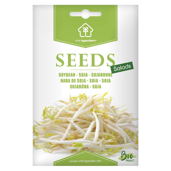 Organic Soy Bean Sprouts Seeds– 100% Natural & Non-GMO, High Germination, Open-Pollinated & Reproducible – Ideal for Home Gardens & Farms – 32-48 Seeds