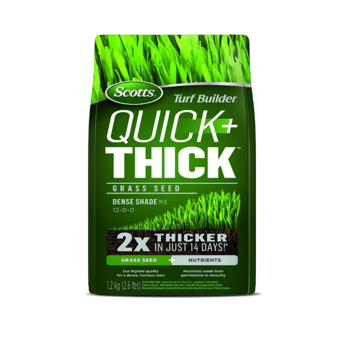 Scotts Turf Builder Quick + Thick Grass Seed (Dense Shade) 1.2kg