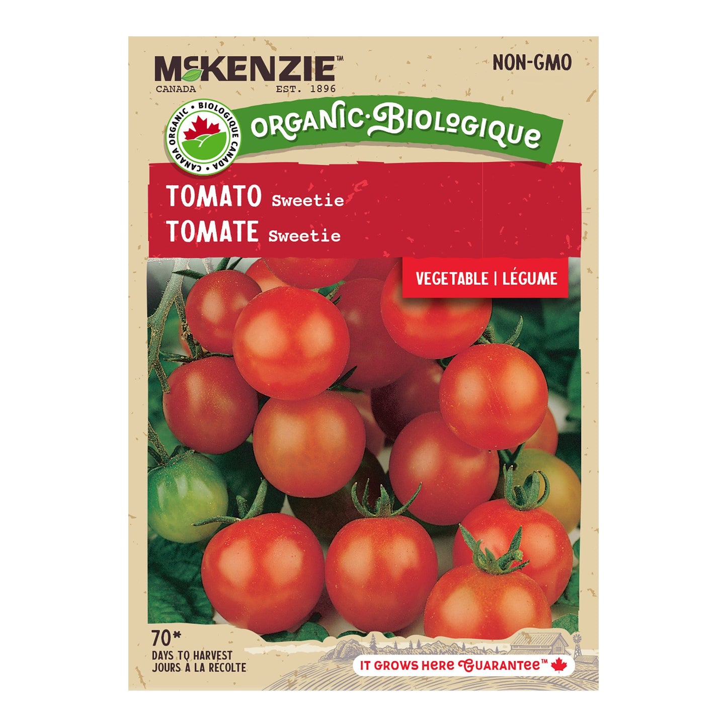 Tomato, Sweetie Organic Seeds Lycopersicon esculentum