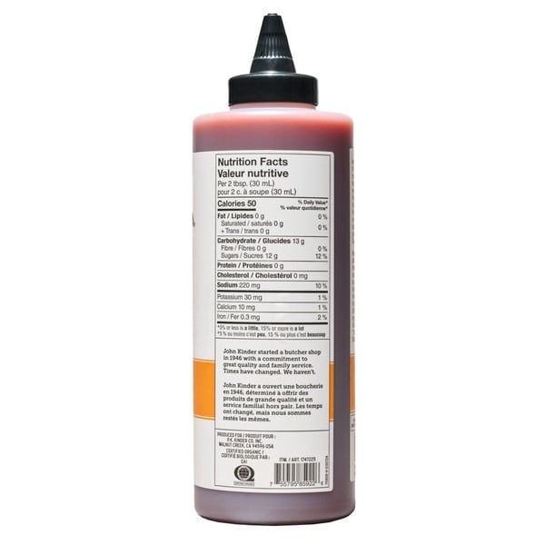 Kinder's Hot Honey BBQ Sauce 598 ml