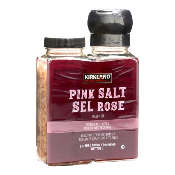 Kirkland Signature Himalayan Pink Salt With Grinder & Refill
