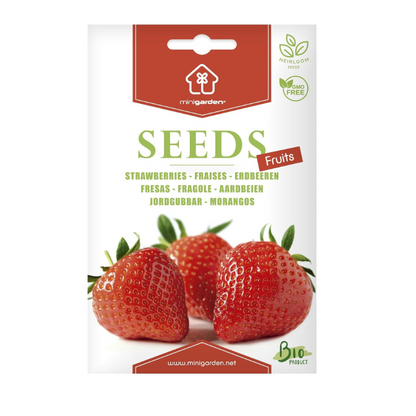 Canadian Organic Premium Strawberry Seeds– 100% Natural & Non-GMO, High Germination, Open-Pollinated & Reproducible – Ideal for Home Gardens & Farms – 300-340 Seeds