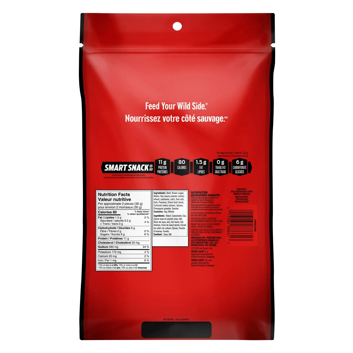 Jack Link’s Teriyaki Beef Jerky, 300 g