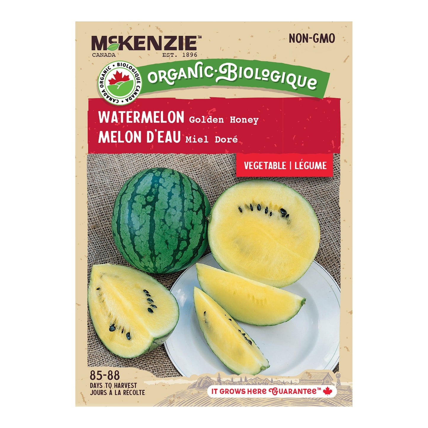 Watermelon, Golden Honey Organic Seeds