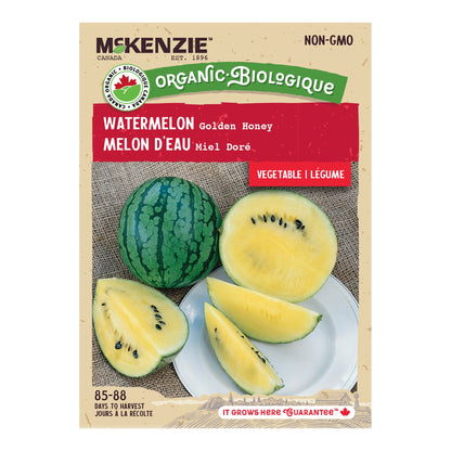 Watermelon, Golden Honey Organic Seeds