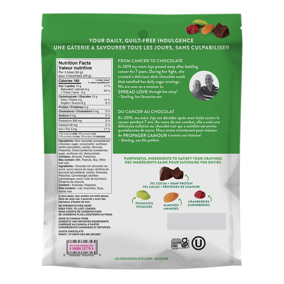 JOJO’s Dark Chocolate Bites, 475 g
