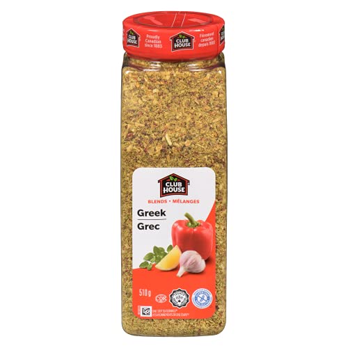 Club House, Quality Natural Herbs & Spices, One Step Seasoning, Greek, 510g - Packaging May Vary