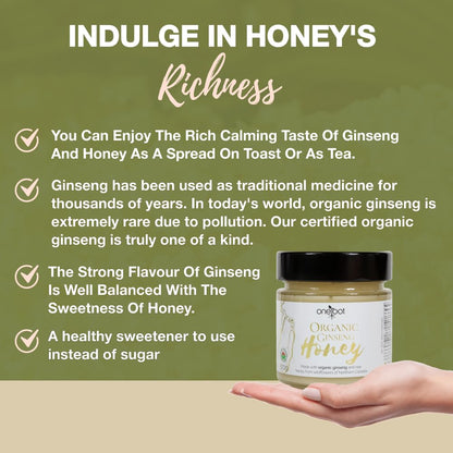 ONEROOT Organic Infused Honey Ginseng