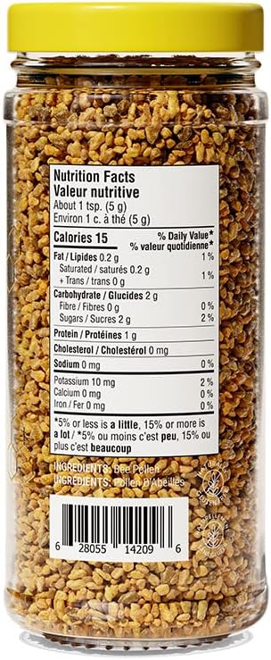BEEKEEPER'S NATURALS Bee Pollen - 100% Raw Wildflower Bee Pollen, Natural Preserved Enzymes, Source of Vitamin B, Minerals, Amino Acids & Protein - Paleo & Keto Friendly, Gluten Free (5.2 oz)
