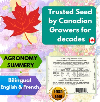 25 Packs Sachets Canadian Wild Flowers Varieties Heirloom Seeds Packets Seeds with 25 Planting Labels.