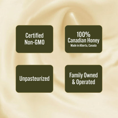 Peace River Organic Creamed Honey | 100% Pure, Canadian Raw Honey | Unpasteurized | Never Crystalizes | Preservative & Additive Free, Non-GMO | Smooth & Spreadable | Sustainably Sourced | 500g Jar