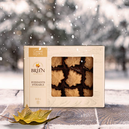 Brien Maple Soft Candy | Maple Sugar Leaf Candy | Vegan Contains No Milk | Made With Grade A Pure Maple Syrup (12 Pieces, Pack of 1)