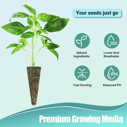 128 pcs Seed Pod Kit for Hyroponics, Grow Anything Kit for Hydroponics,  with 50 Grow Sponges, and Plant Food, 50 Pod Labels, Compatible with IDOO