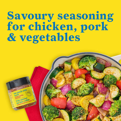 Club House Flavour Maker Chicken Topping Seasoning, Sea Salt, Garlic and Smoked Paprika Topper for Chicken, Pork, and Vegetables, Savoury Flavour, 162 g