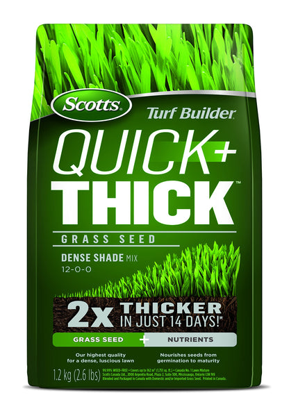 Scotts Turf Builder Quick + Thick Grass Seed (Dense Shade) 1.2kg