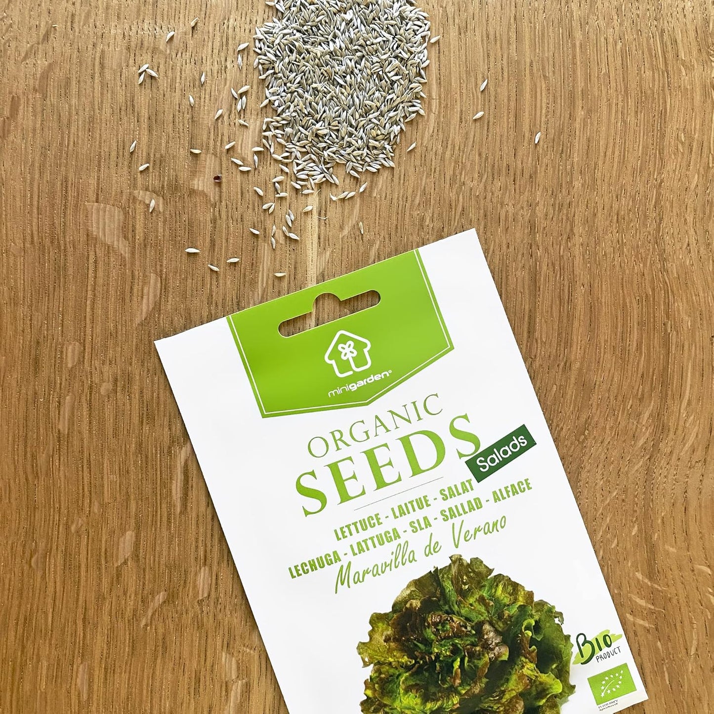Certified Organic Lettuce Seeds  – 100% Natural & Non-GMO, High Germination, Open-Pollinated & Reproducible – Perfect for Home Gardens & Farms – 1,500-2,100 Seeds