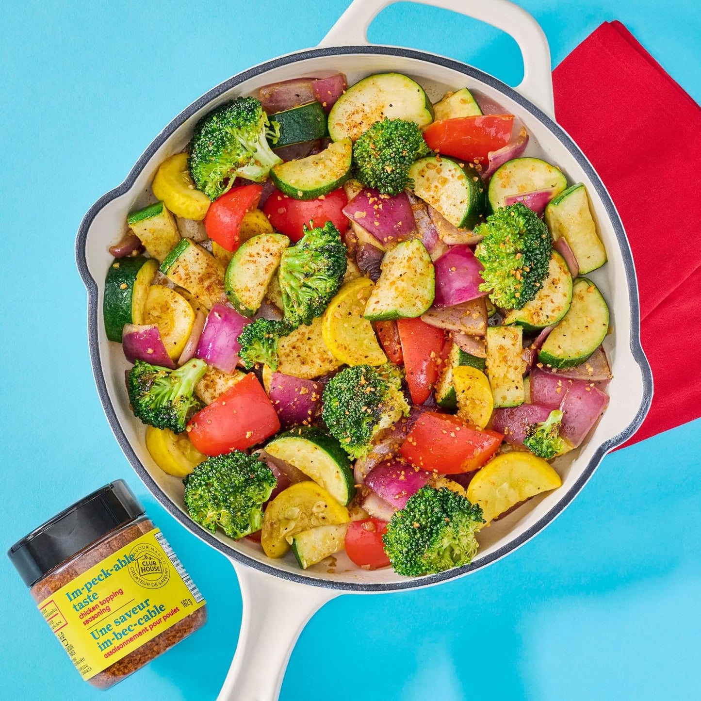 Club House Flavour Maker Chicken Topping Seasoning, Sea Salt, Garlic and Smoked Paprika Topper for Chicken, Pork, and Vegetables, Savoury Flavour, 162 g