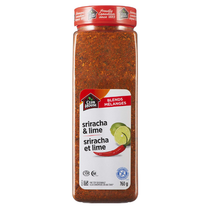 Club House, Peper lime Quality Natural Herbs & Spices, One Step Seasoning, Sriracha Lime, 760g