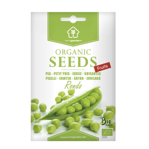 Pea Rondo Certified Organic Seeds for Planting, , Contains Between 60 and 120 Seeds