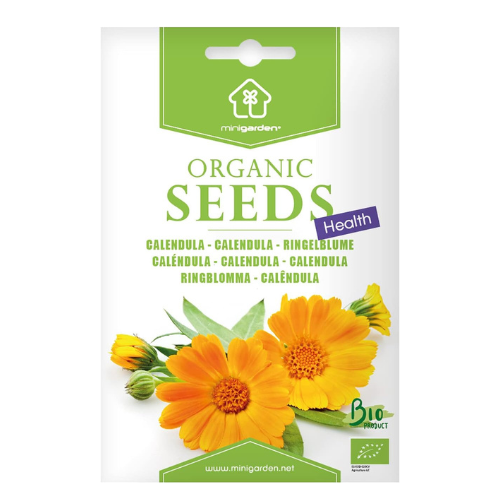 Certified Organic Calendula Seeds – 100% Natural & Non-GMO, High Germination, Open-Pollinated & Reproducible – Ideal for Home Gardens & Farms – 150-175 Seeds