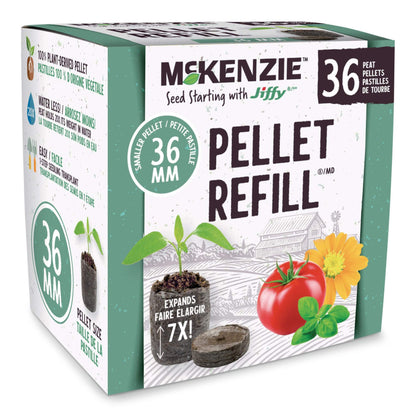 Jiffy Seed Starting 36mm Peat Pellets Refills (36 Pack)
